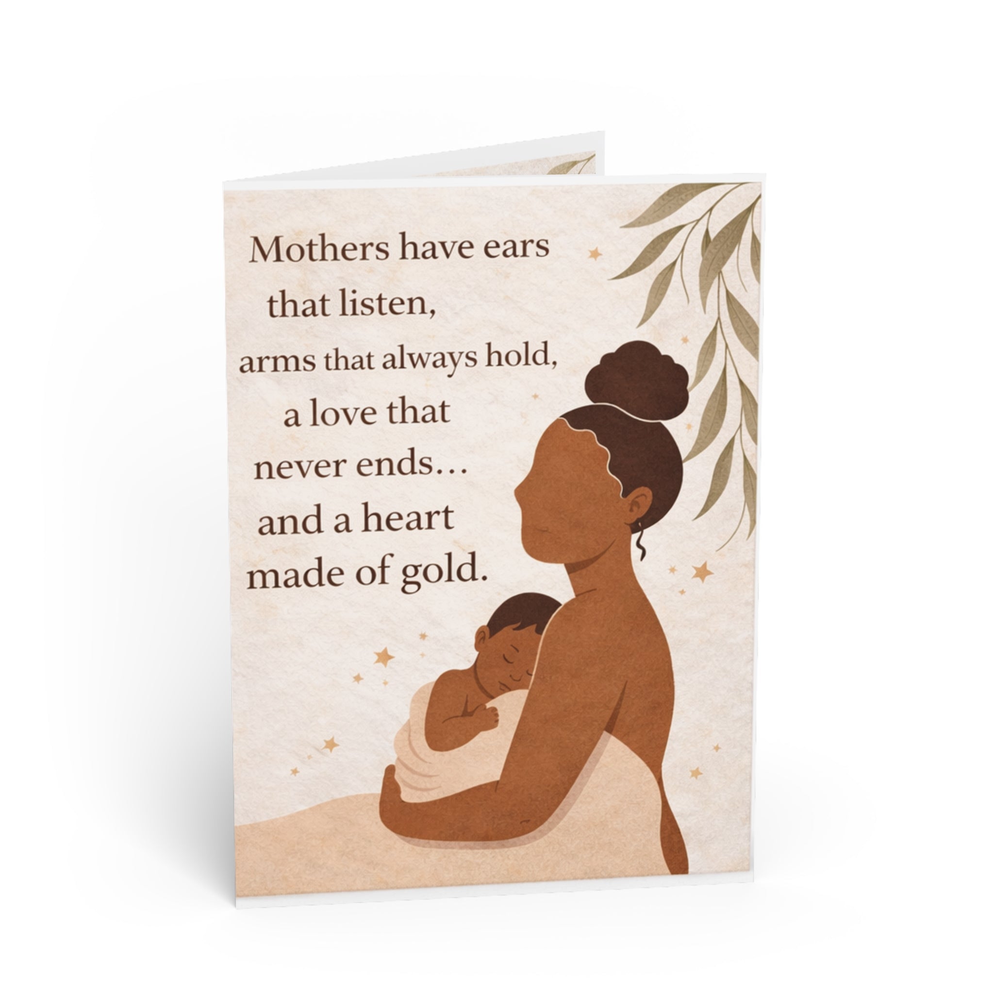 Mother’s Day Greeting Card — 'Mothers have ears that listen' Mothers Day Card